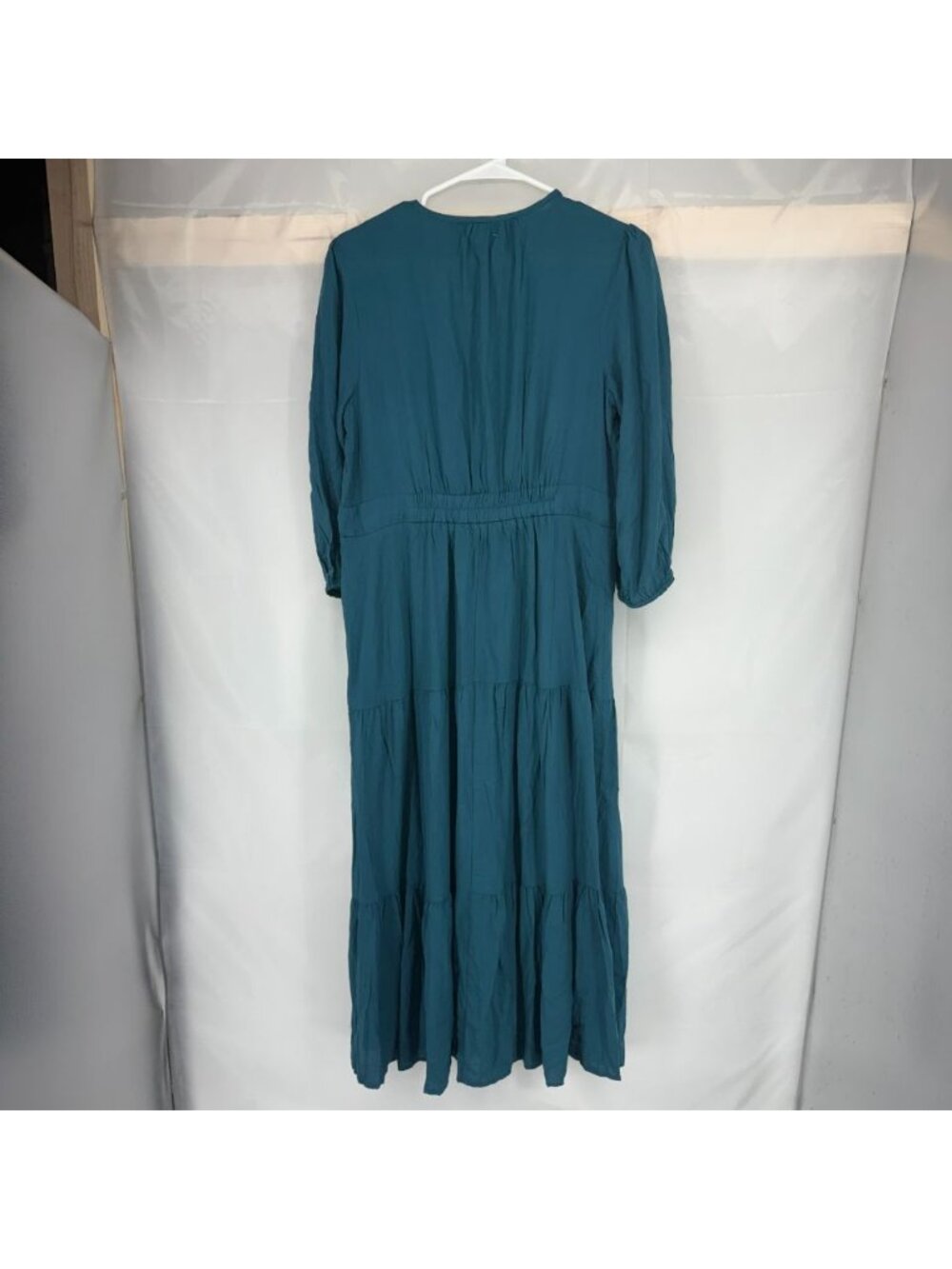 Baltic Born Women M Phillips Maxi Dress Persian Blue V Neck Defined Waist NEW - Picture 3 of 9
